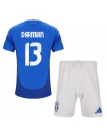 Italia Matteo Darmian #13 Hjemmedraktsett Barn EM 2024 Korte ermer (+ bukser)